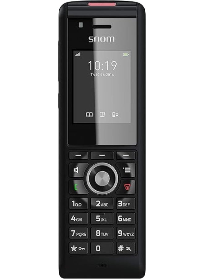 Snom M85 DECT Cordless Phone, Alarm Function, Backlit Keypad, Belt Clip, Ruggedized Handset, Headset Connectable, integrated Position Sensors,  Black | M85 - Image 2